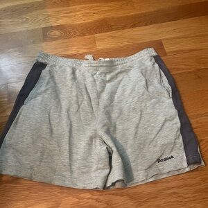 Reebok Gray Athletic Shorts with Elastic Waistband